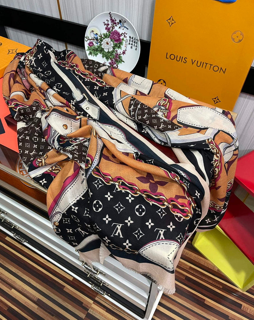 LV M00411 Louis Vuitton Fashion Printing Scarf Stole L60209