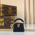 LV M02132 Louis Vuitton Capucines Micro Bag Black - Default Title - View 1