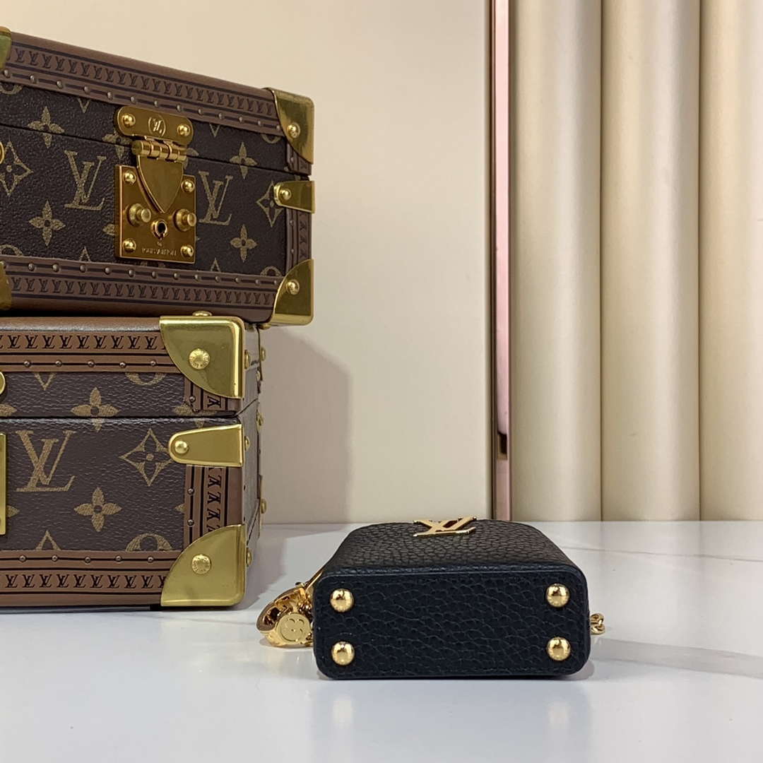 LV M02132 Louis Vuitton Capucines Micro Bag Black - Default Title - View 4
