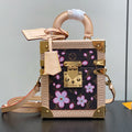 LV M10079 Louis Vuitton Camera Box Handbag Monogram Canvas Pink