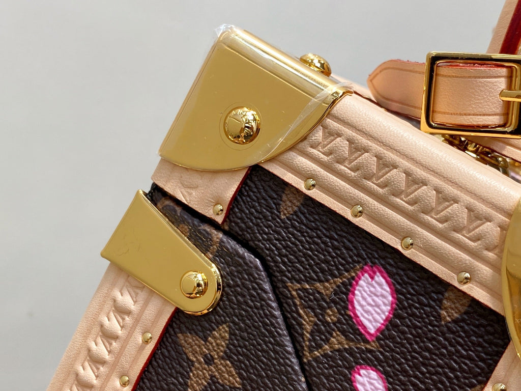 LV M10079 Louis Vuitton Camera Box Handbag Monogram Canvas Pink