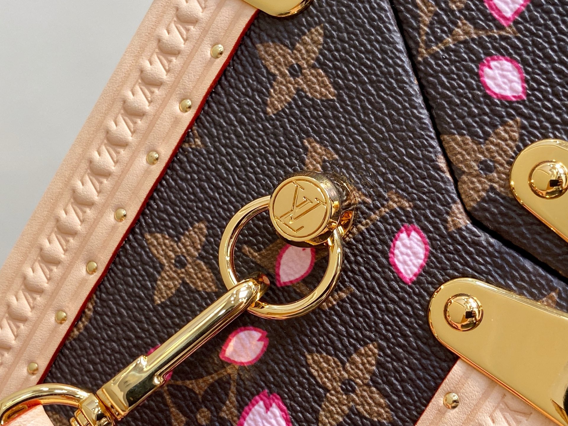 LV M10079 Louis Vuitton Camera Box Handbag Monogram Canvas Pink