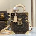 LV M10079 Louis Vuitton Camera Box Handbag Monogram Canvas
