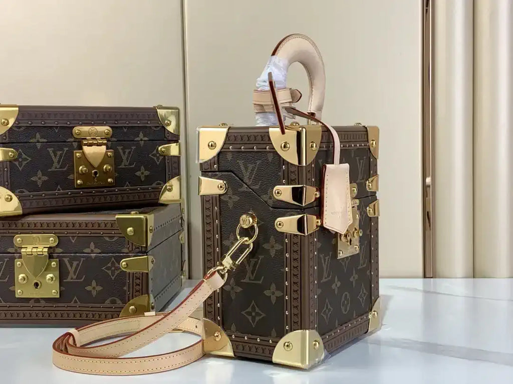LV M10079 Louis Vuitton Camera Box Handbag Monogram Canvas