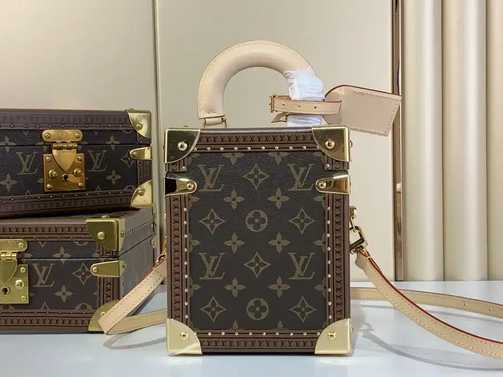 LV M10079 Louis Vuitton Camera Box Handbag Monogram Canvas