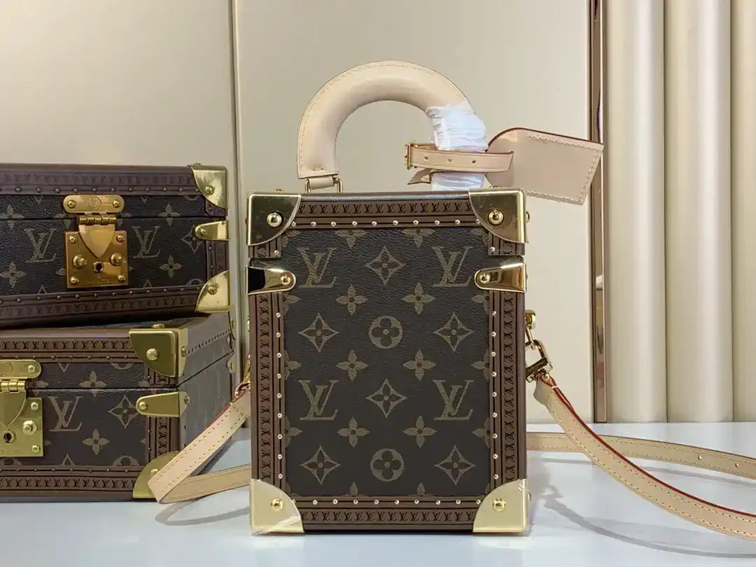 LV M10079 Louis Vuitton Camera Box Handbag Monogram Canvas