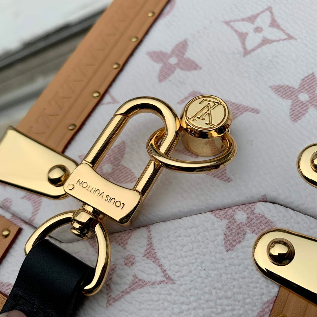 LV M10079 Louis Vuitton Camera Box Handbag White
