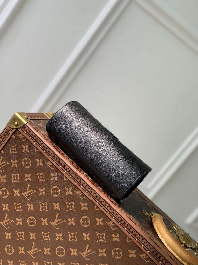 LV M10145 Louis Vuitton Etui Bijoux Jewellery Case Black Leather - Default Title - View 4