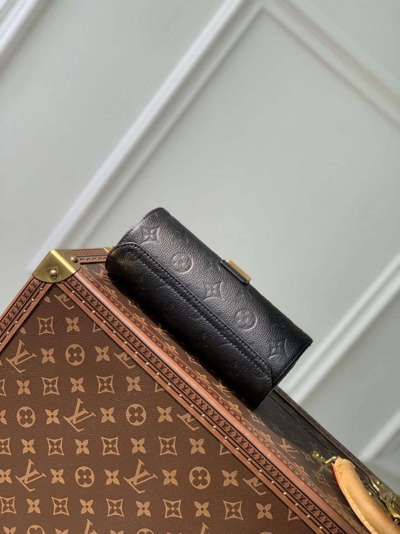 LV M10145 Louis Vuitton Etui Bijoux Jewellery Case Black Leather - Default Title - View 5