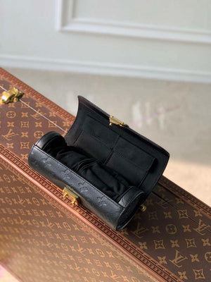 LV M10145 Louis Vuitton Etui Bijoux Jewellery Case Black Leather - Default Title - View 8