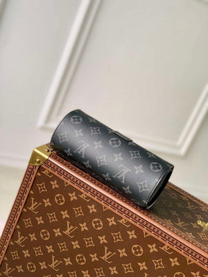 LV M10145 Louis Vuitton Etui Bijoux Jewellery Case Black Monogram coated canvas - Default Title - View 3