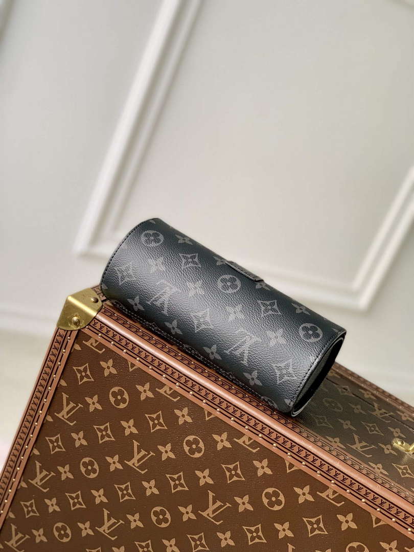 LV M10145 Louis Vuitton Etui Bijoux Jewellery Case Black Monogram coated canvas - Default Title - View 3