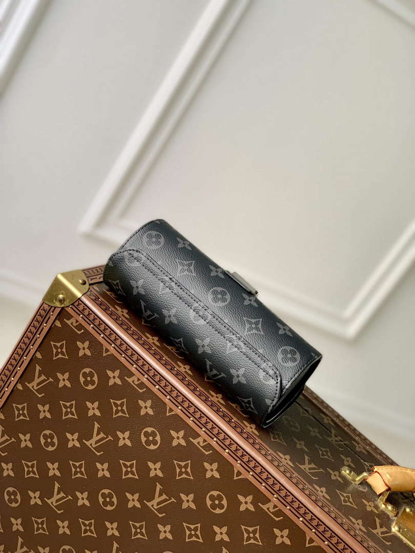 LV M10145 Louis Vuitton Etui Bijoux Jewellery Case Black Monogram coated canvas - Default Title - View 4