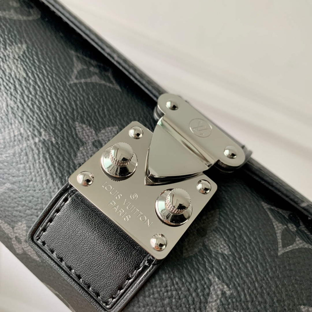 LV M10145 Louis Vuitton Etui Bijoux Jewellery Case Black Monogram coated canvas