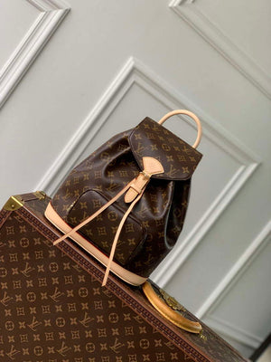 LV M11199 Louis Vuitton Montsouris Mini Backpack Monogram Coated canvas - Default Title - View 1
