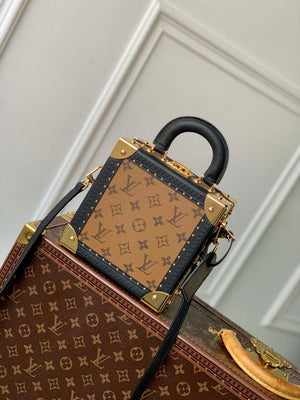 LV M11206 Louis Vuitton Mini Square Trunk Dalmatien Black - Default Title - View 3