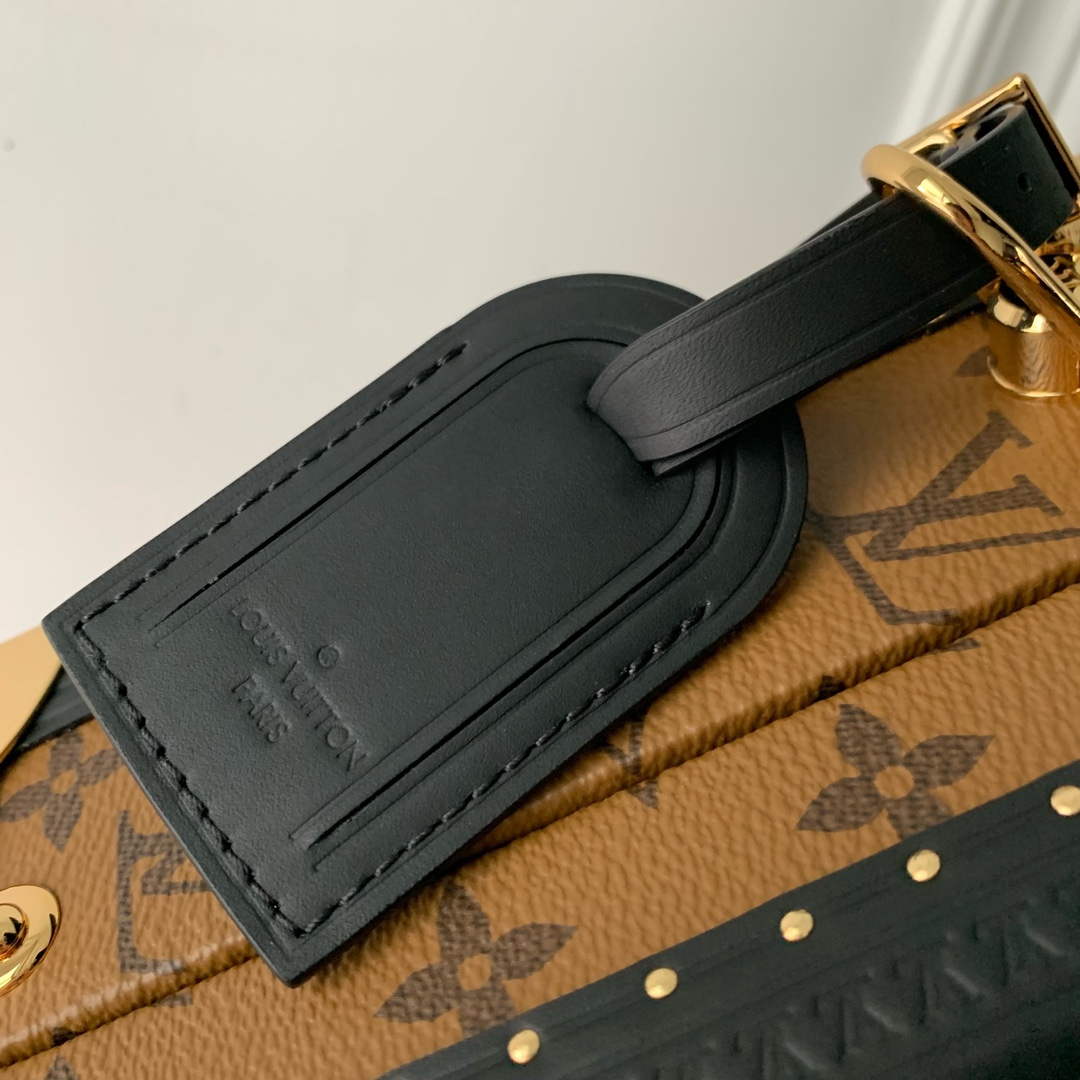 LV M11206 Louis Vuitton Mini Square Trunk Dalmatien Black