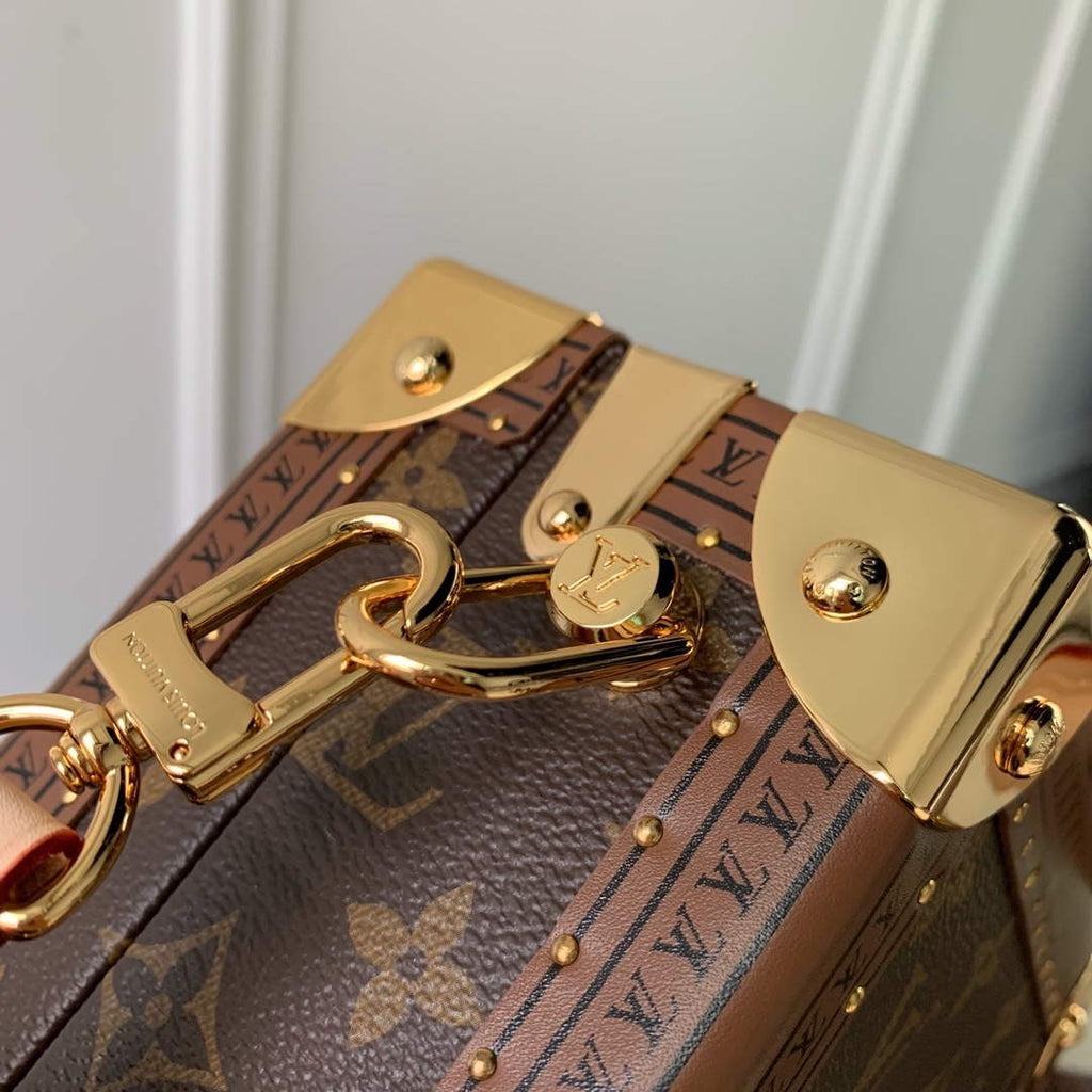 LV M11206 Louis Vuitton Mini Square Trunk Dalmatien Brown