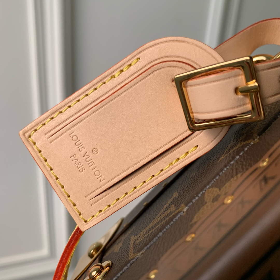 LV M11206 Louis Vuitton Mini Square Trunk Dalmatien Brown