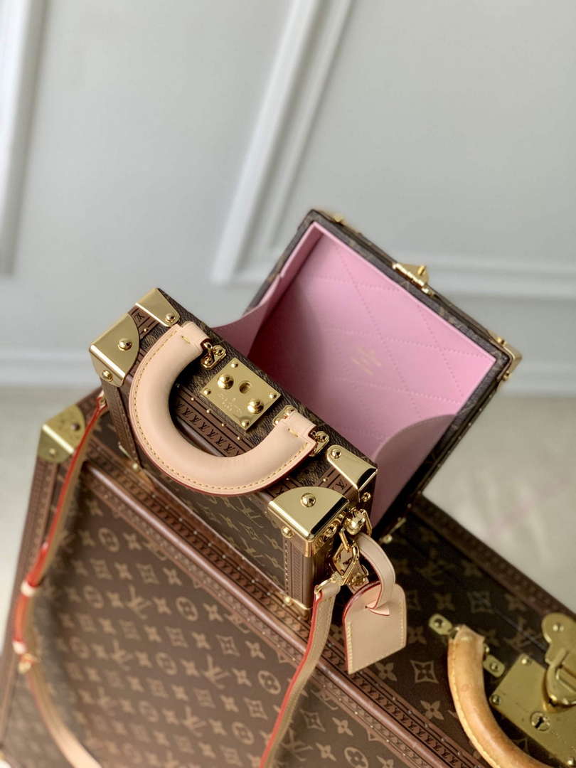 LV M11206 Louis Vuitton Mini Square Trunk Dalmatien Brown