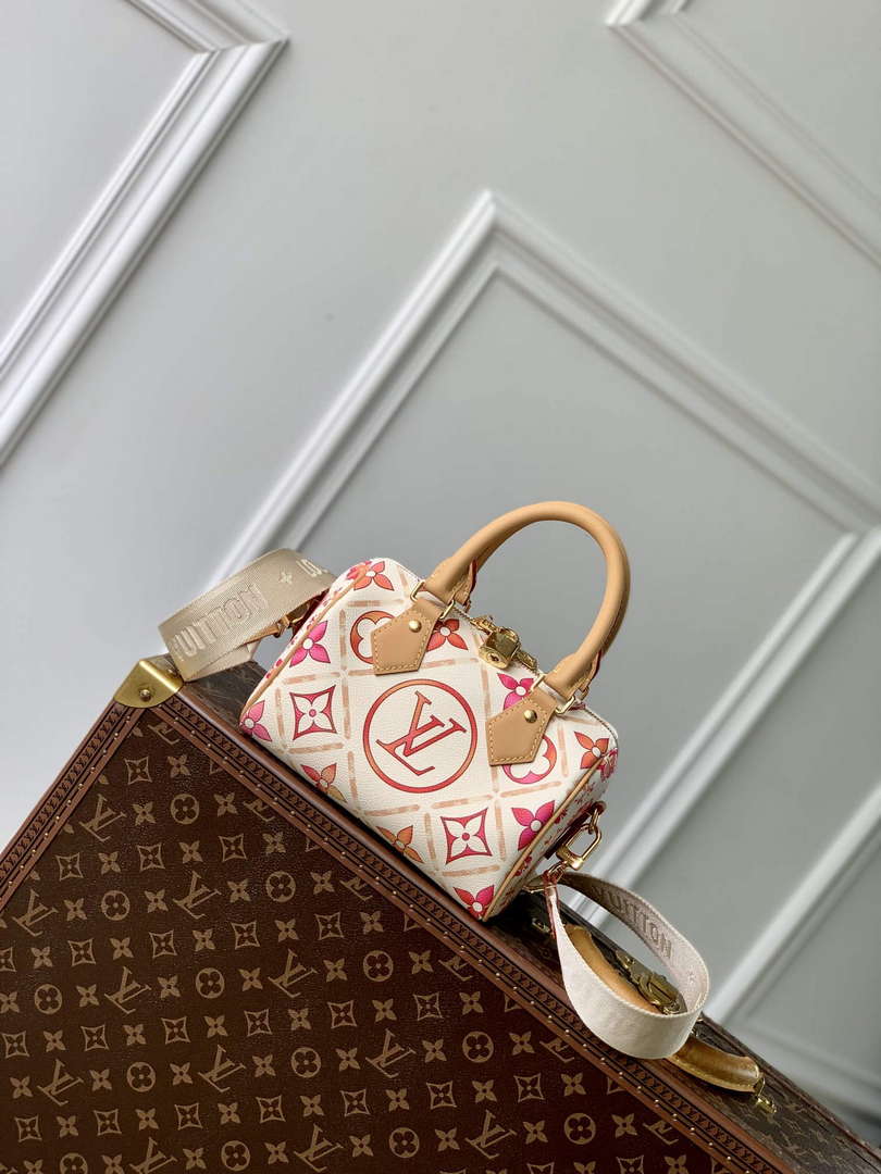 LV M11209 Louis Vuitton Speedy Bandouliere 20 Bag Coral