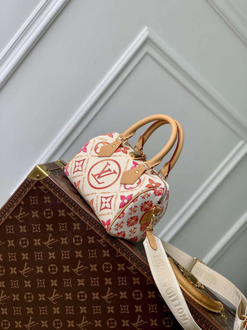 LV M11209 Louis Vuitton Speedy Bandouliere 20 Bag Coral