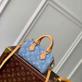 LV M11212 Louis Vuitton Nano Speedy Bag Sky Blue Monogram denim - Default Title - View 1