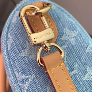 LV M11212 Louis Vuitton Nano Speedy Bag Sky Blue Monogram denim - Default Title - View 5