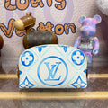 LV M11239 Louis Vuitton Pochette Cosm¨¦tique PM Bag Blue