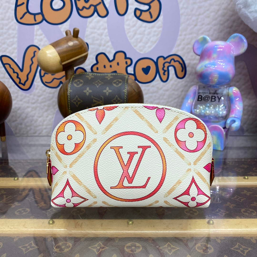 LV M11239 Louis Vuitton Pochette Cosm¨¦tique PM Bag Coral