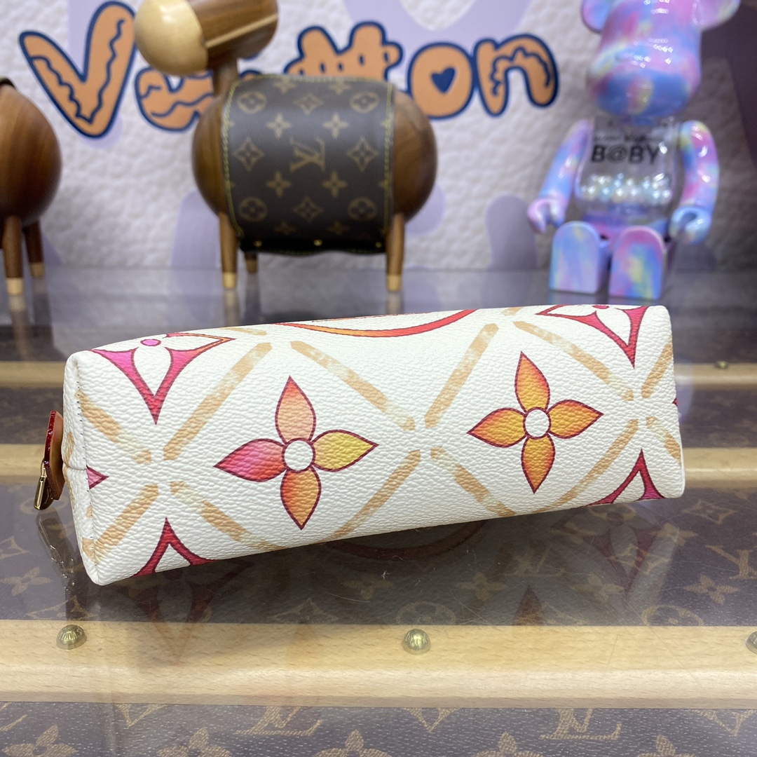 LV M11239 Louis Vuitton Pochette Cosm¨¦tique PM Bag Coral