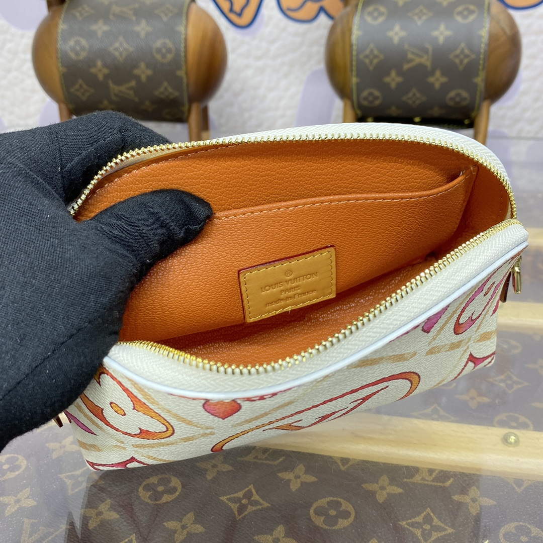 LV M11239 Louis Vuitton Pochette Cosm¨¦tique PM Bag Coral - Default Title - View 9
