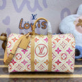 LV M11251 Louis Vuitton Keepall Bandouliere 45 Bag Coral