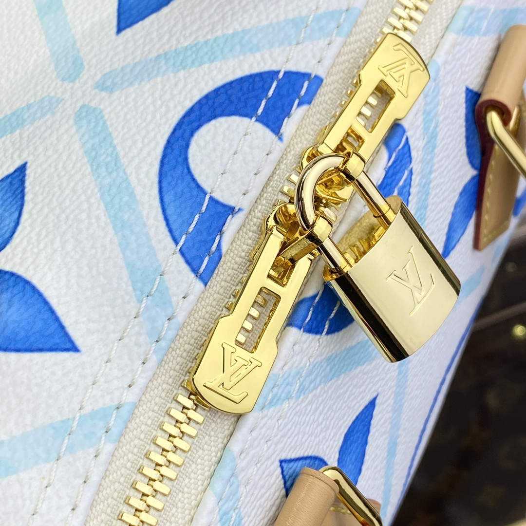 LV M11264 Louis Vuitton Speedy Bandouliere 25 Bag Lagoon Blue - Default Title - View 6