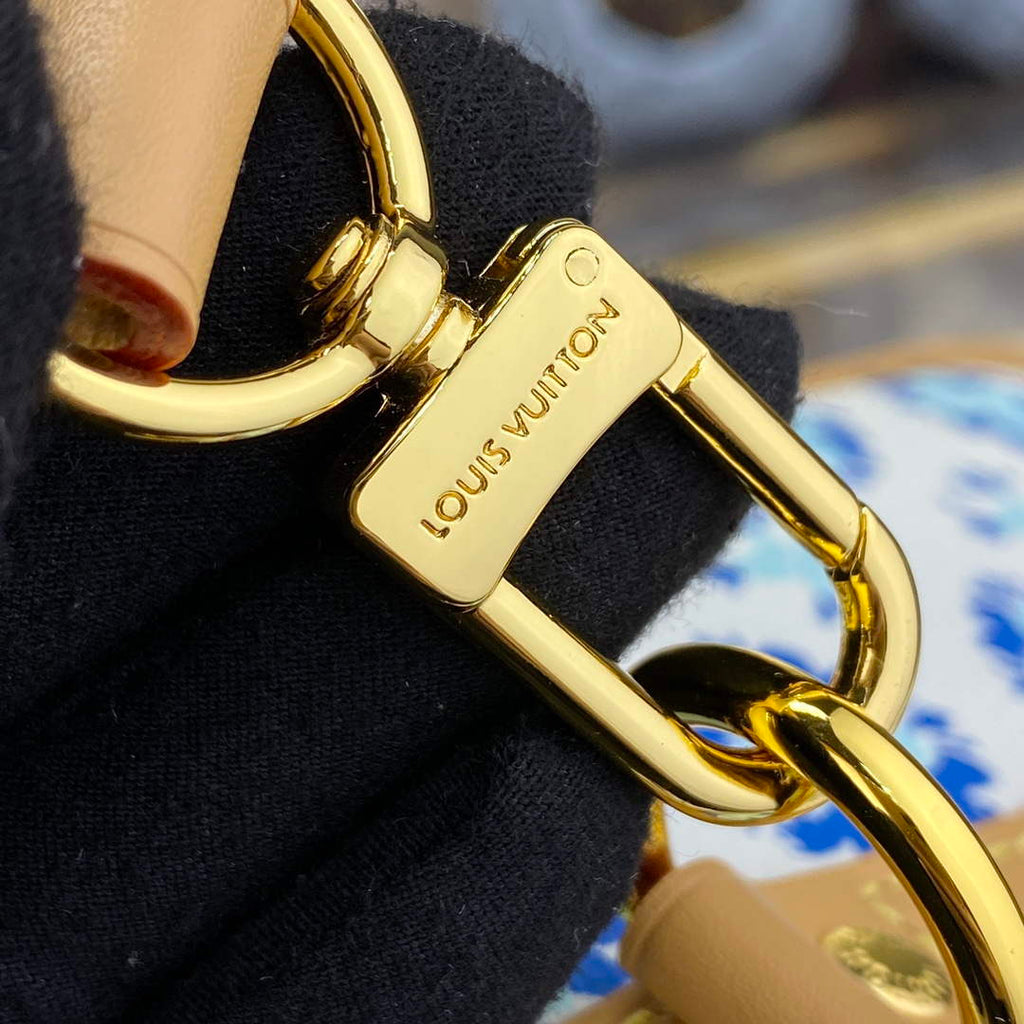 LV M11264 Louis Vuitton Speedy Bandouliere 25 Bag Lagoon Blue