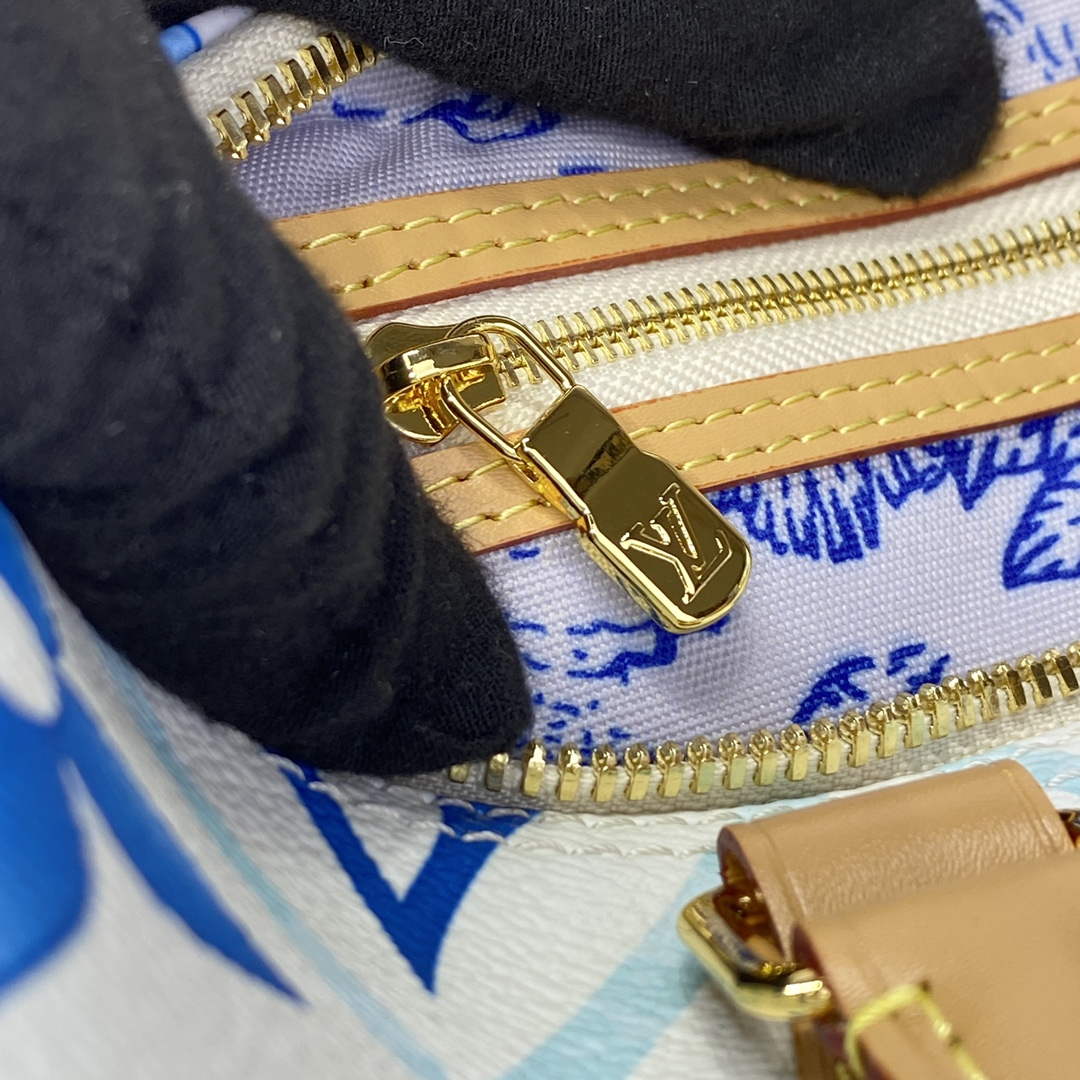 LV M11264 Louis Vuitton Speedy Bandouliere 25 Bag Lagoon Blue - Default Title - View 8