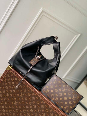 LV M11266 Louis Vuitton Atlantis MM Bag Black - Default Title - View 1