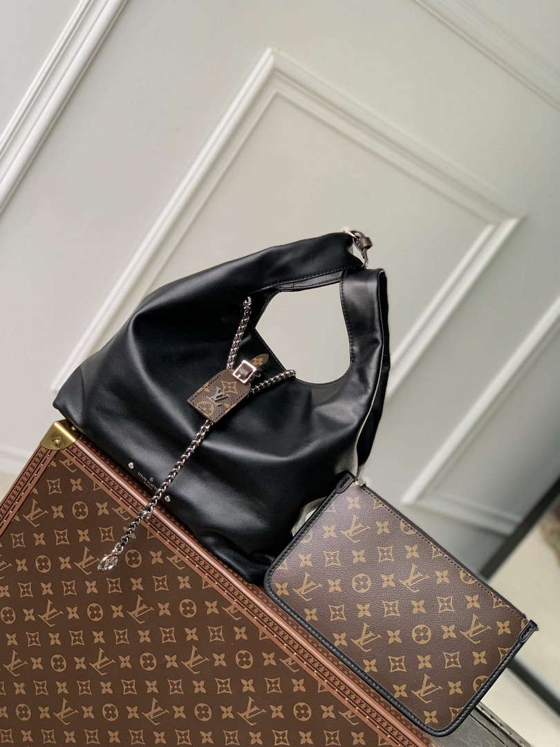 LV M11266 Louis Vuitton Atlantis MM Bag Black - Default Title - View 1