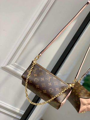 LV M11303 Louis Vuitton Bloom Pouch Bag Rose Jasmin Pink - Default Title - View 3