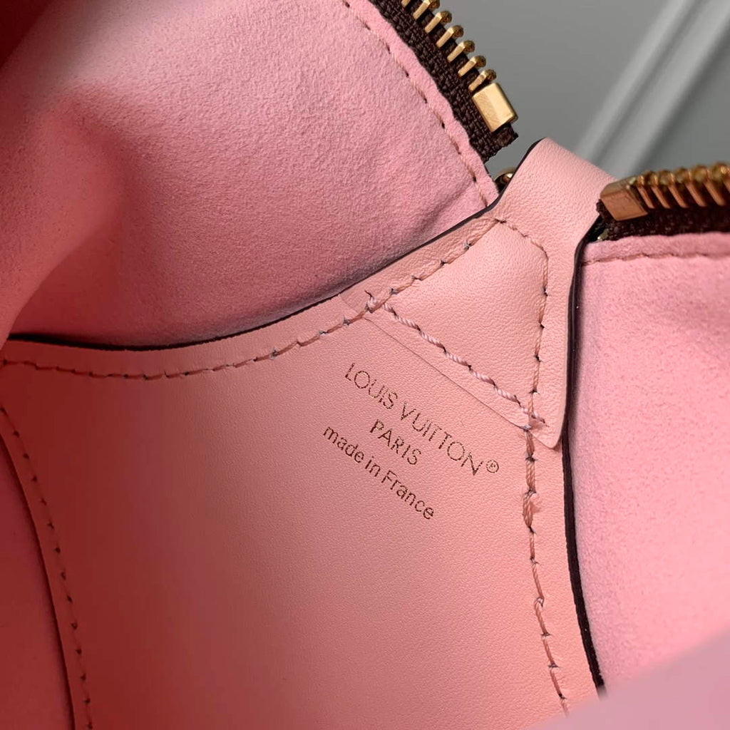 LV M11303 Louis Vuitton Bloom Pouch Bag Rose Jasmin Pink