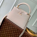 LV M11341 Louis Vuitton Capucines BB Bag Galet Gray - Default Title - View 1