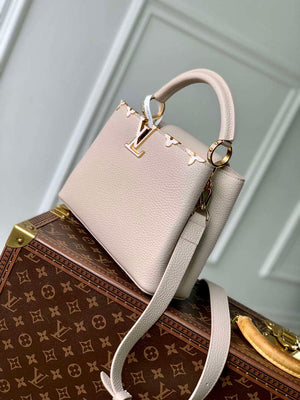 LV M11341 Louis Vuitton Capucines BB Bag Galet Gray - Default Title - View 2