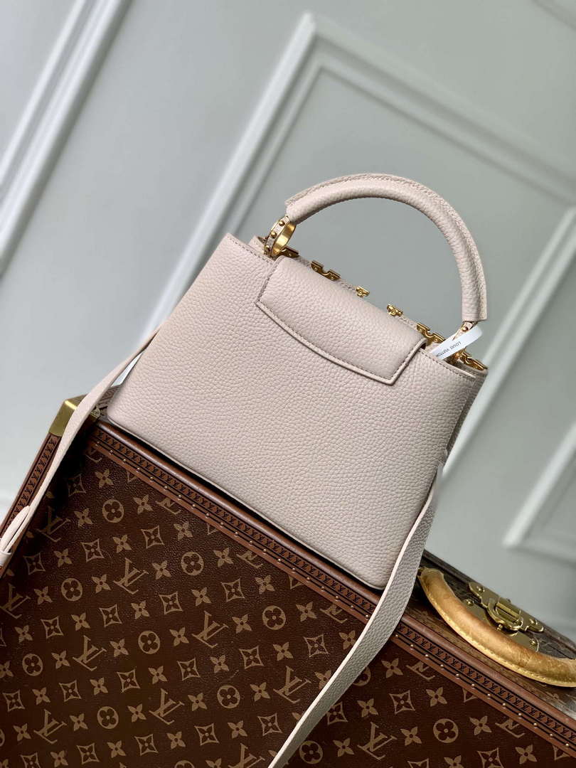 LV M11341 Louis Vuitton Capucines BB Bag Galet Gray - Default Title - View 3