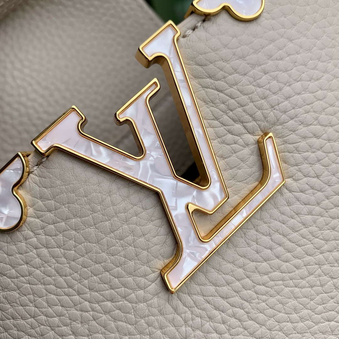 LV M11341 Louis Vuitton Capucines Mini Bag Galet Gray - Default Title - View 6