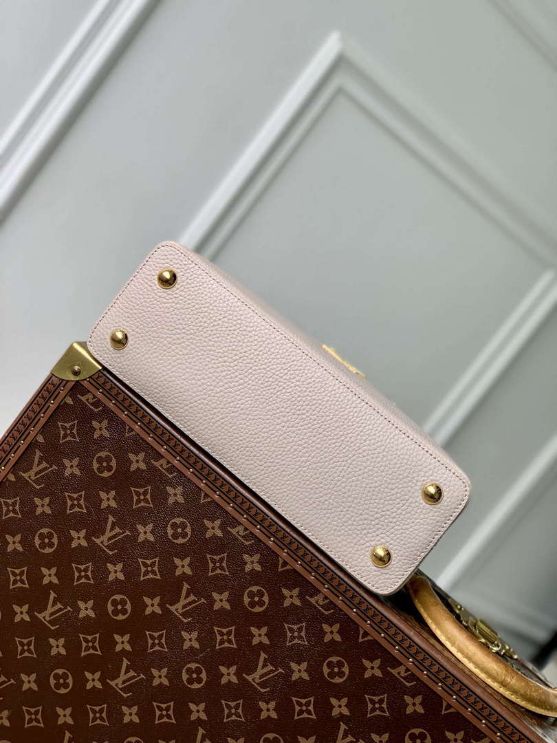 LV M11341 Louis Vuitton Capucines MM Handbag Galet Gray - Default Title - View 4