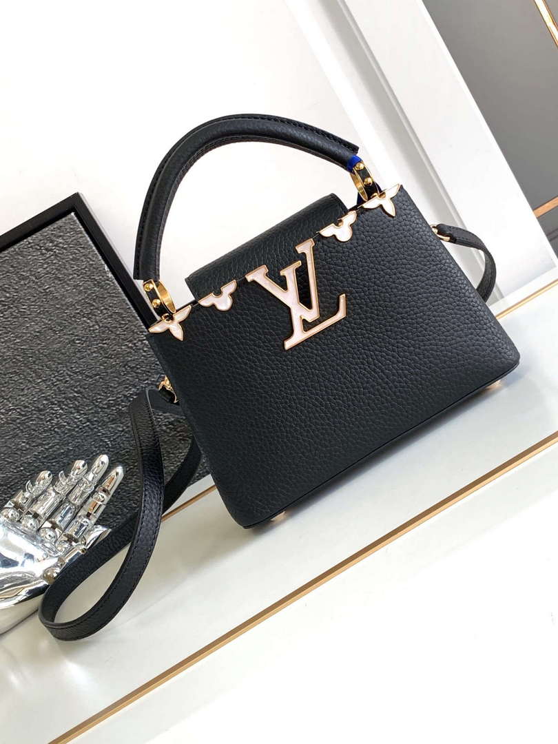 LV M11342 Louis Vuitton Capucines Mini Bag Black