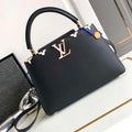 LV M11349 Louis Vuitton Capucines MM Handbag Black - Default Title - View 1