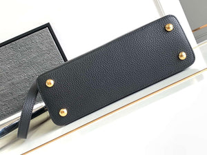 LV M11349 Louis Vuitton Capucines MM Handbag Black - Default Title - View 4