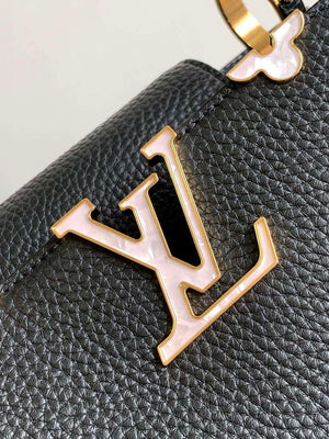 LV M11349 Louis Vuitton Capucines MM Handbag Black - Default Title - View 5