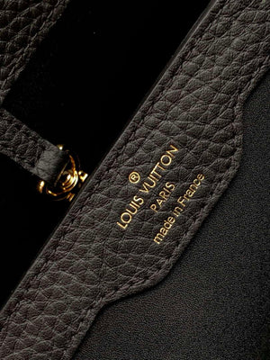 LV M11349 Louis Vuitton Capucines MM Handbag Black - Default Title - View 9
